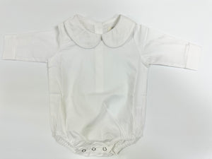 Boys Long Sleeve Round Collar Onesie